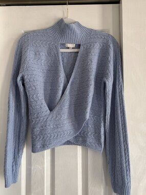 Light blue crop sweater